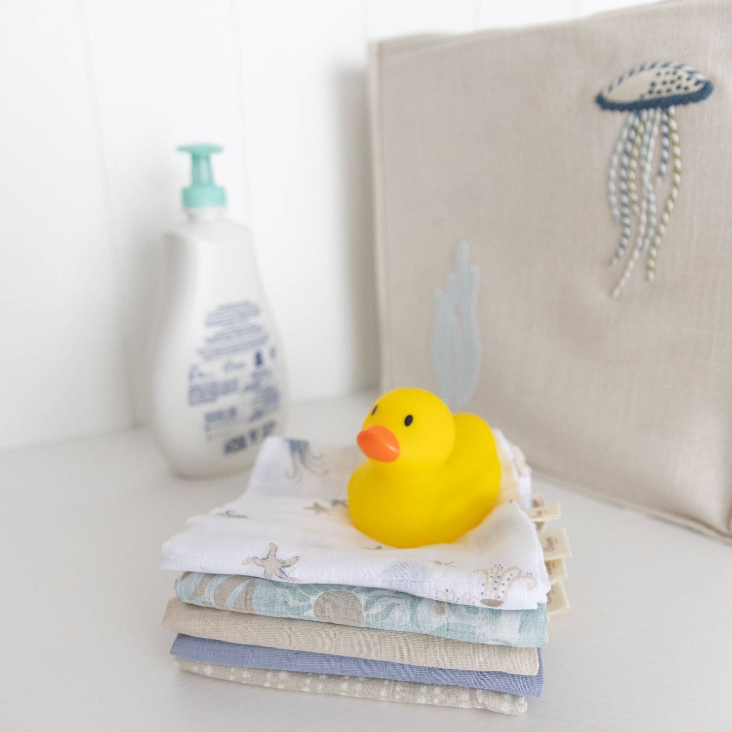 Crane Baby 5pc Sea Life Wash Cloths
