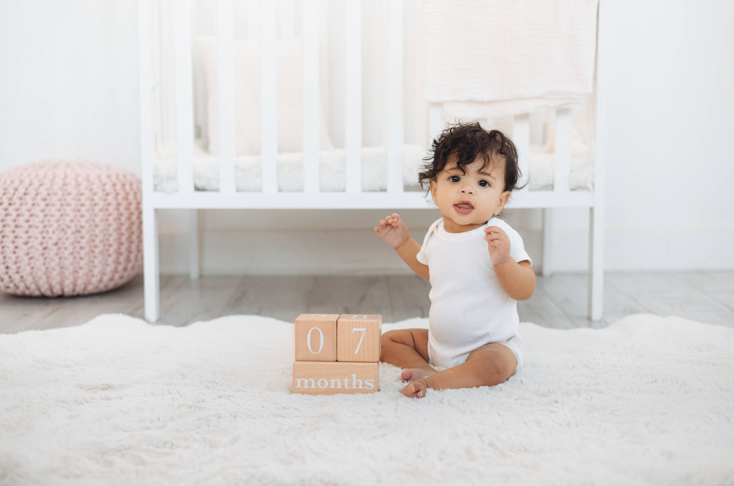 Pearhead - Natural Wooden Milestone Blocks Photo Prop