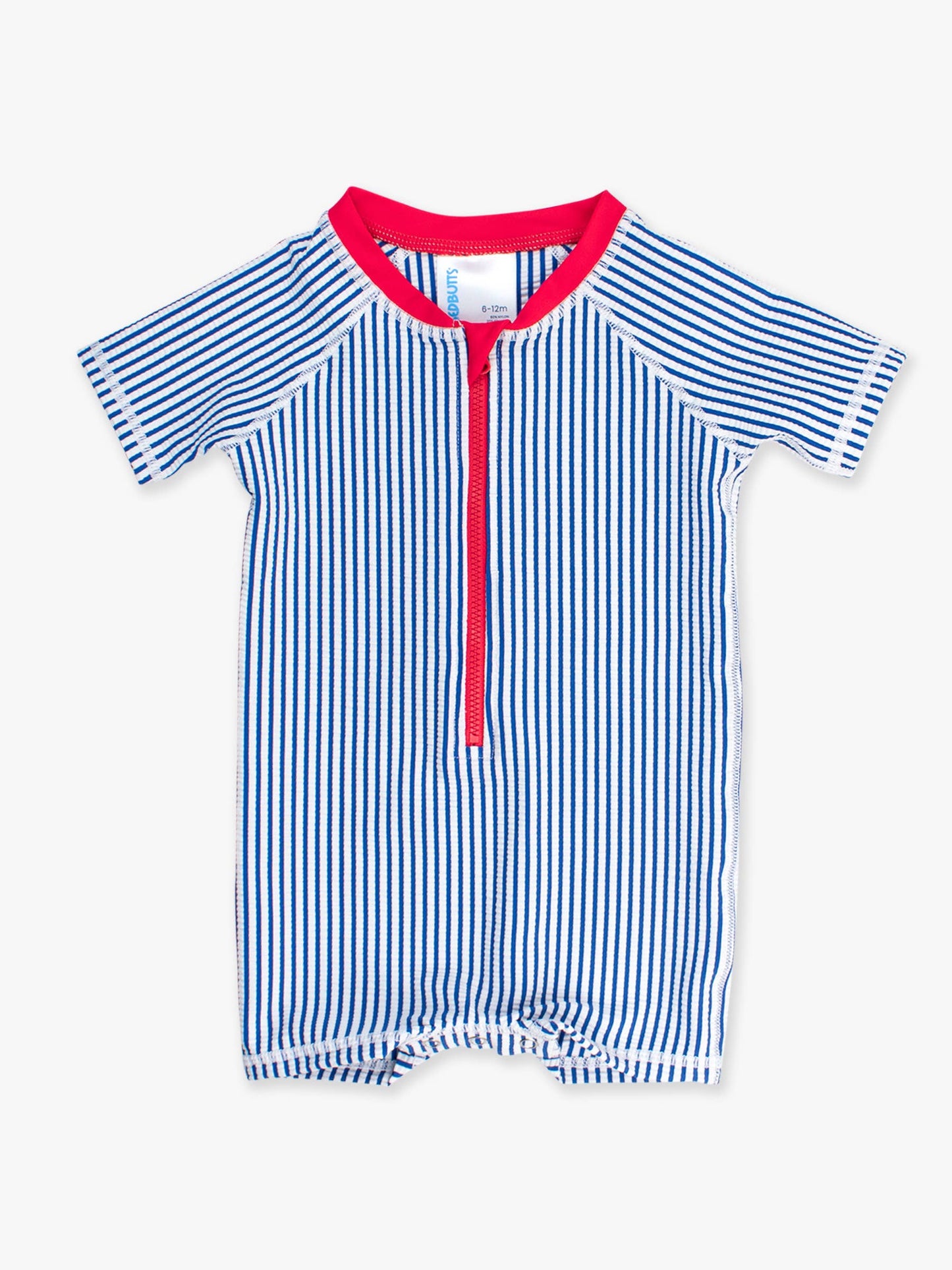 Baby Boys Blue Seersucker SS OP RG