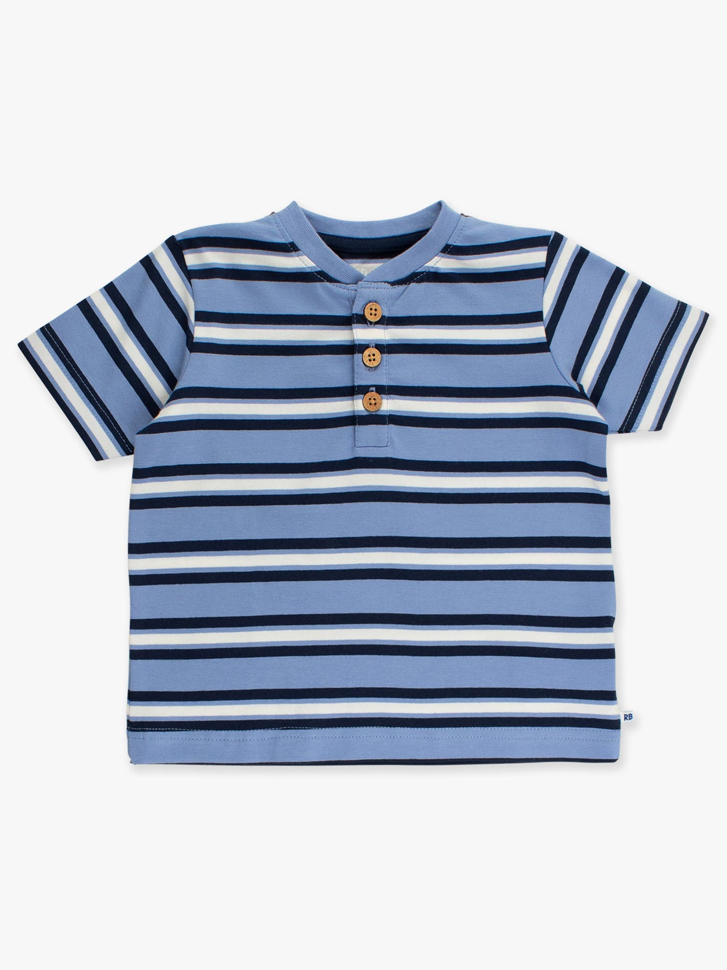 Periwinkle Blue Stripe SS Henley