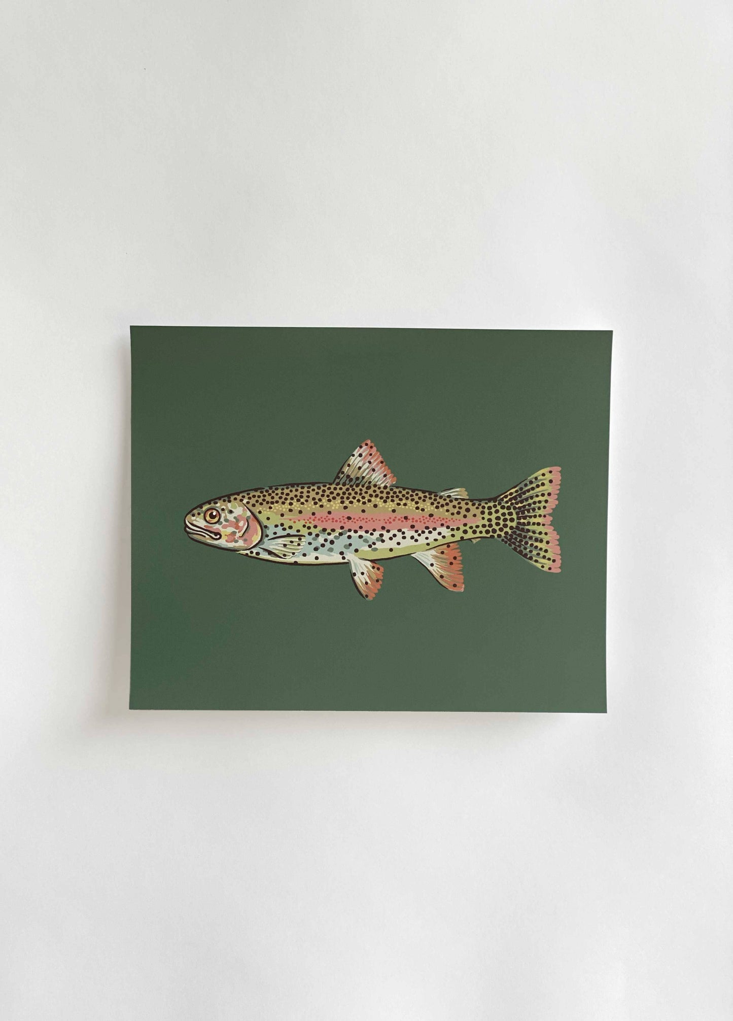 Helmsie - Rainbow Trout Art Print