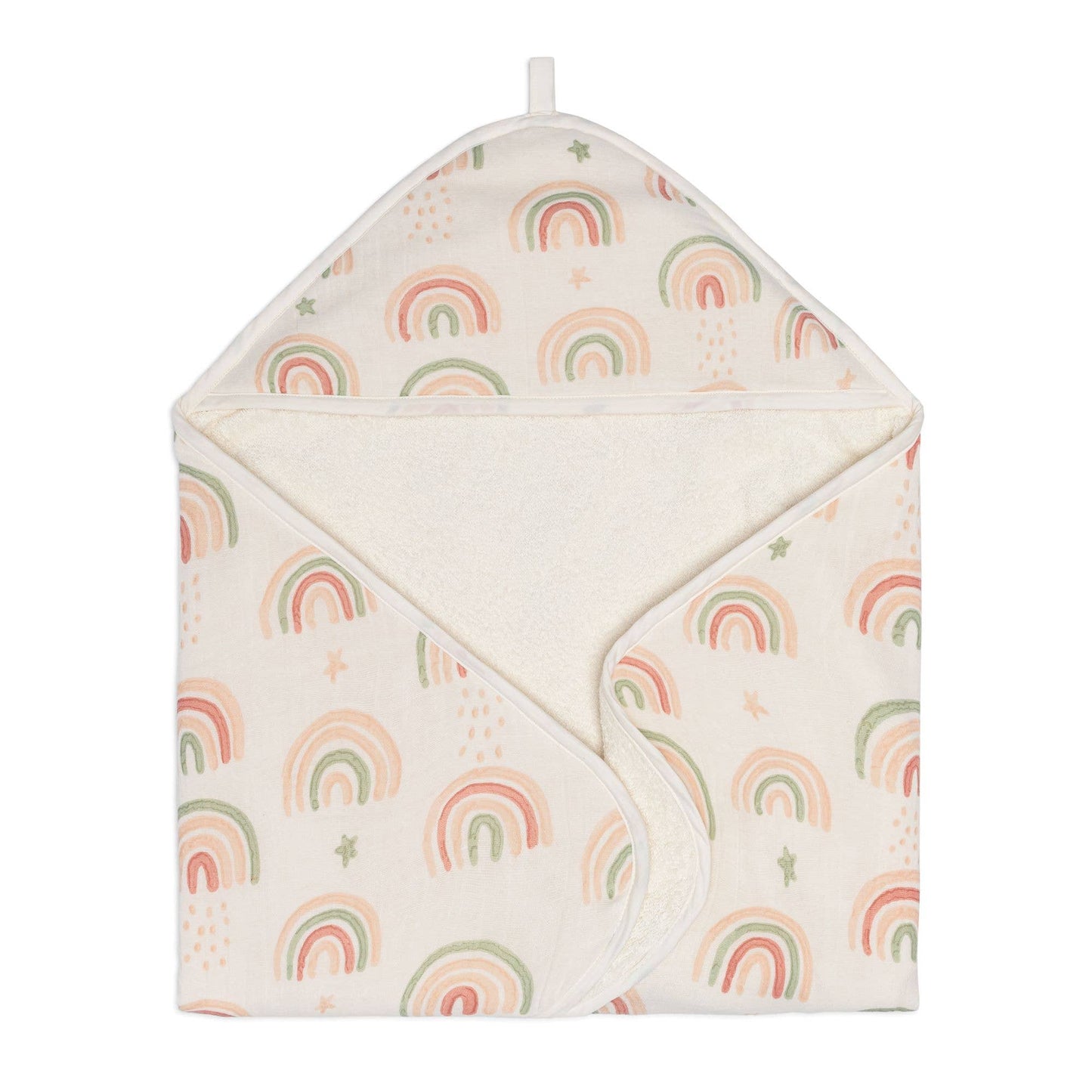 Crane Baby Rainbow Hooded Towel
