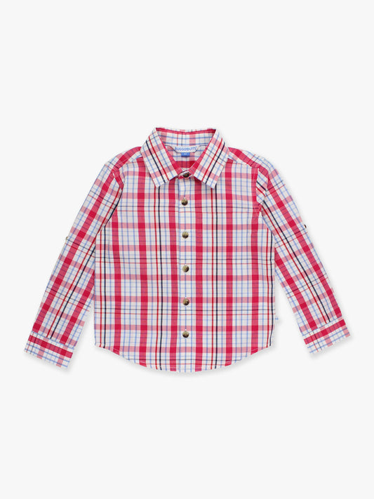 Adley Plaid LS Button Down Shirt