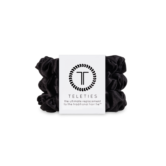Silk Hair Scrunchie | Small | Jet Black