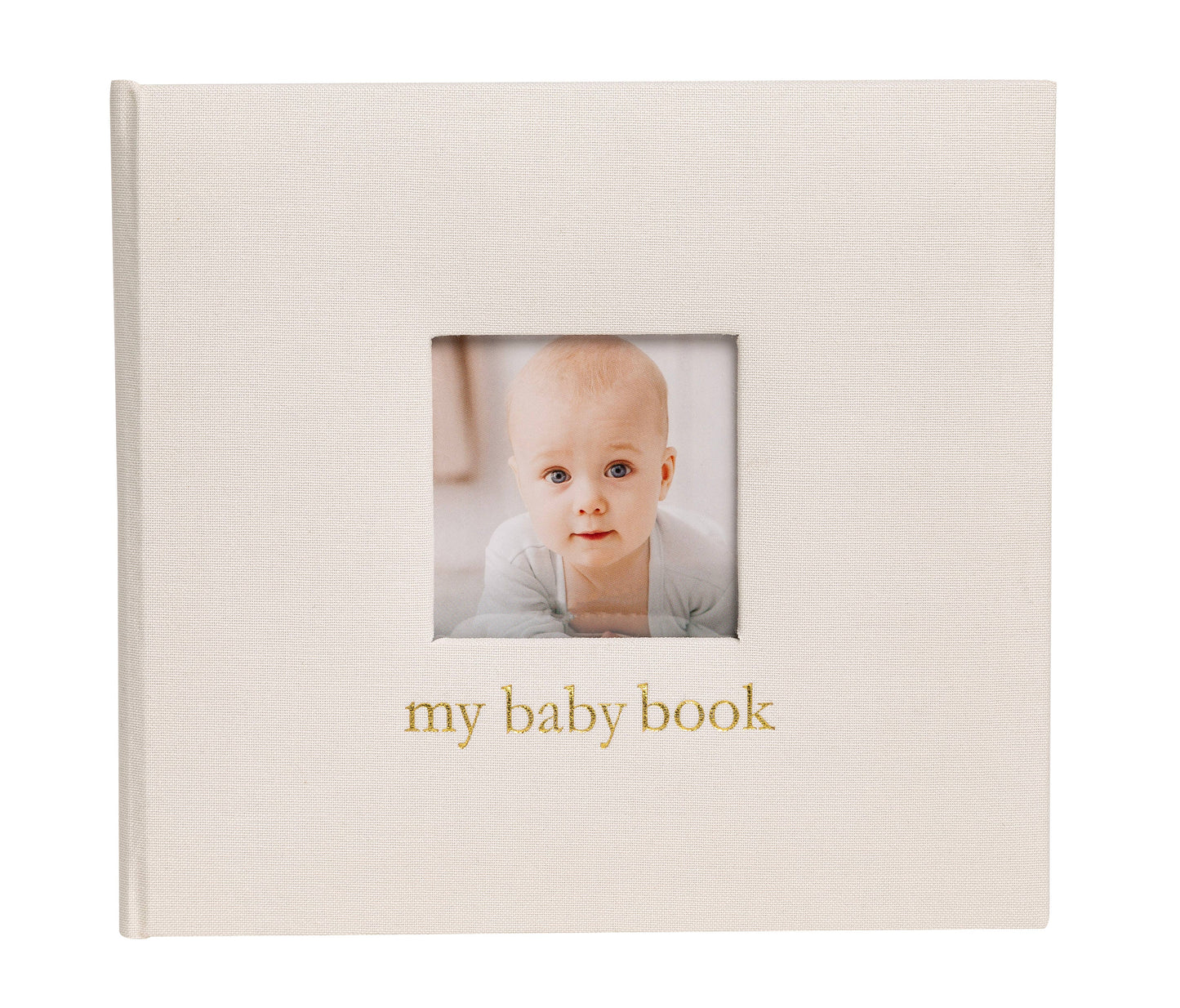 Pearhead - Ivory Linen Baby Memory Book