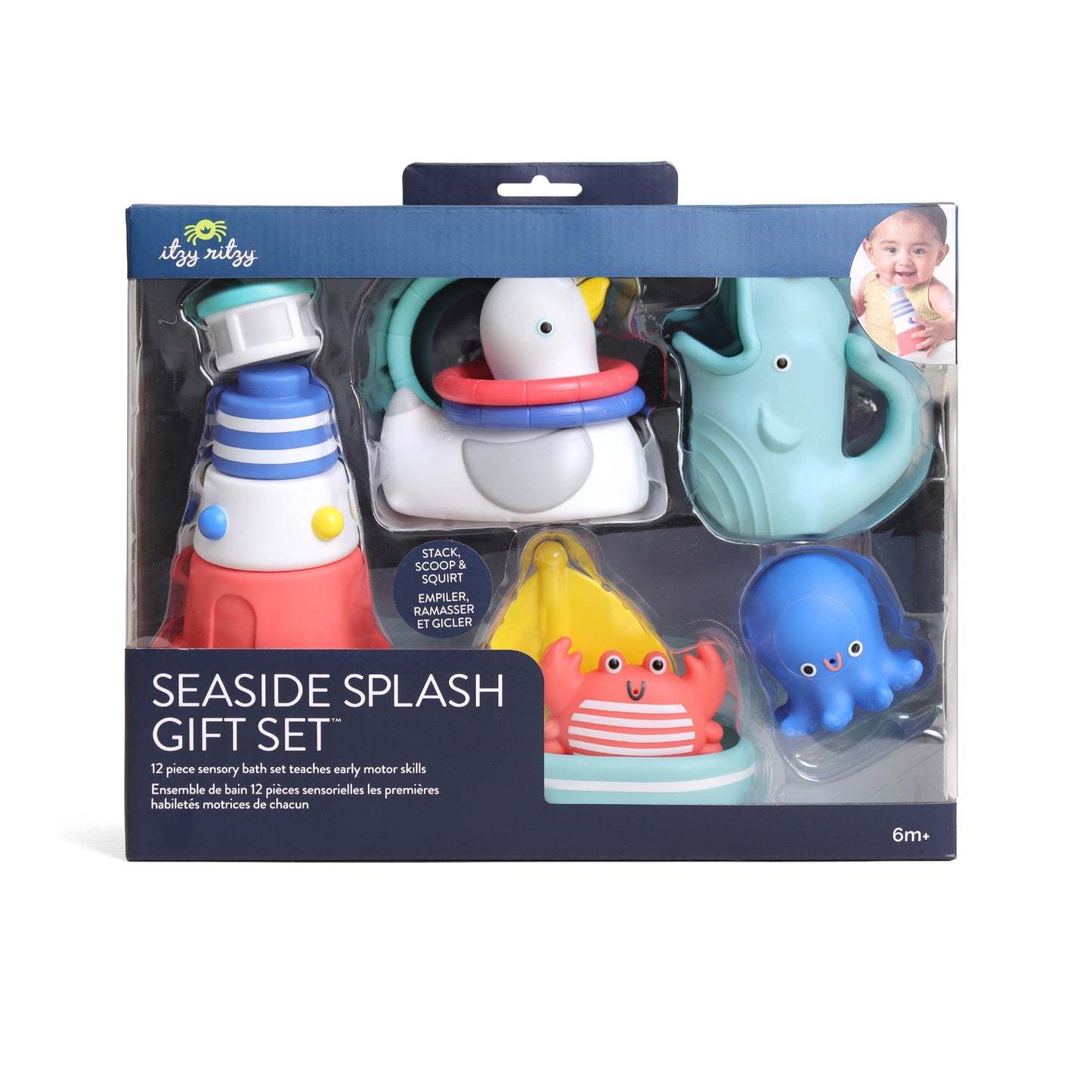 Itzy Ritzy -  Seaside Splash Gift Set™ Bath + Water Toy