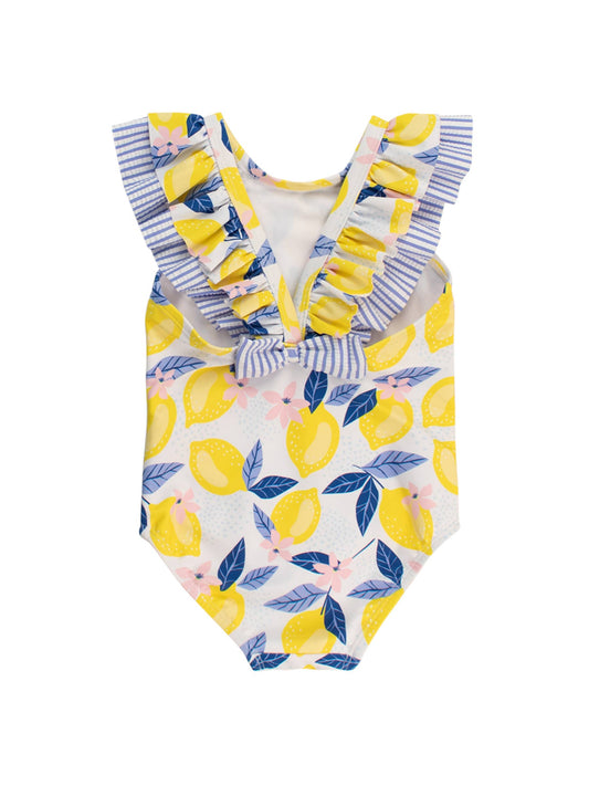 Lemon Capri Ruffle V-Back OP