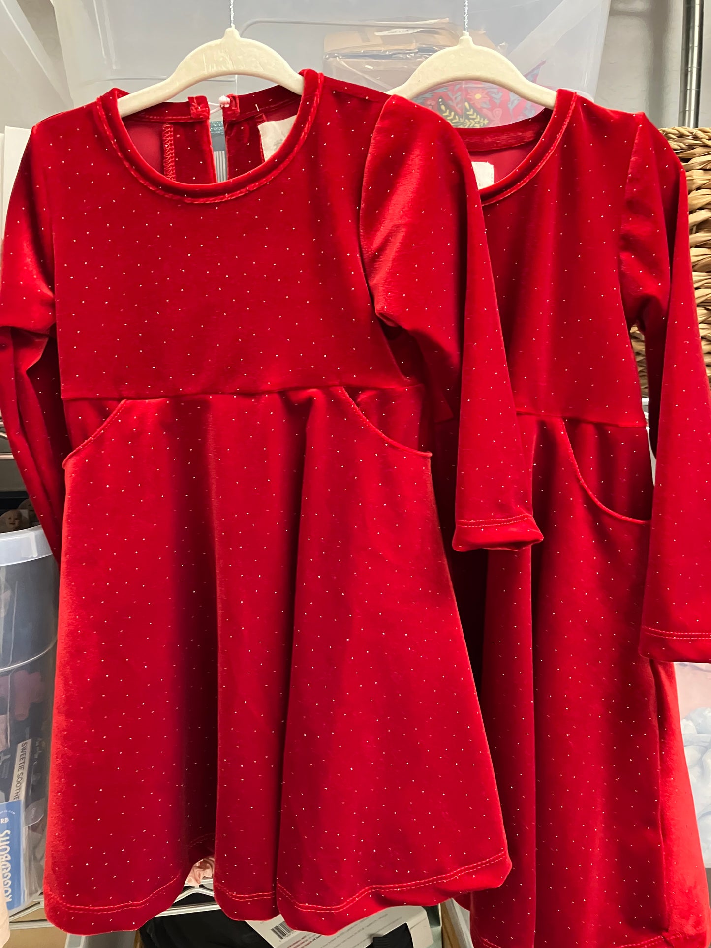 Merilee Dress Red Sparkle