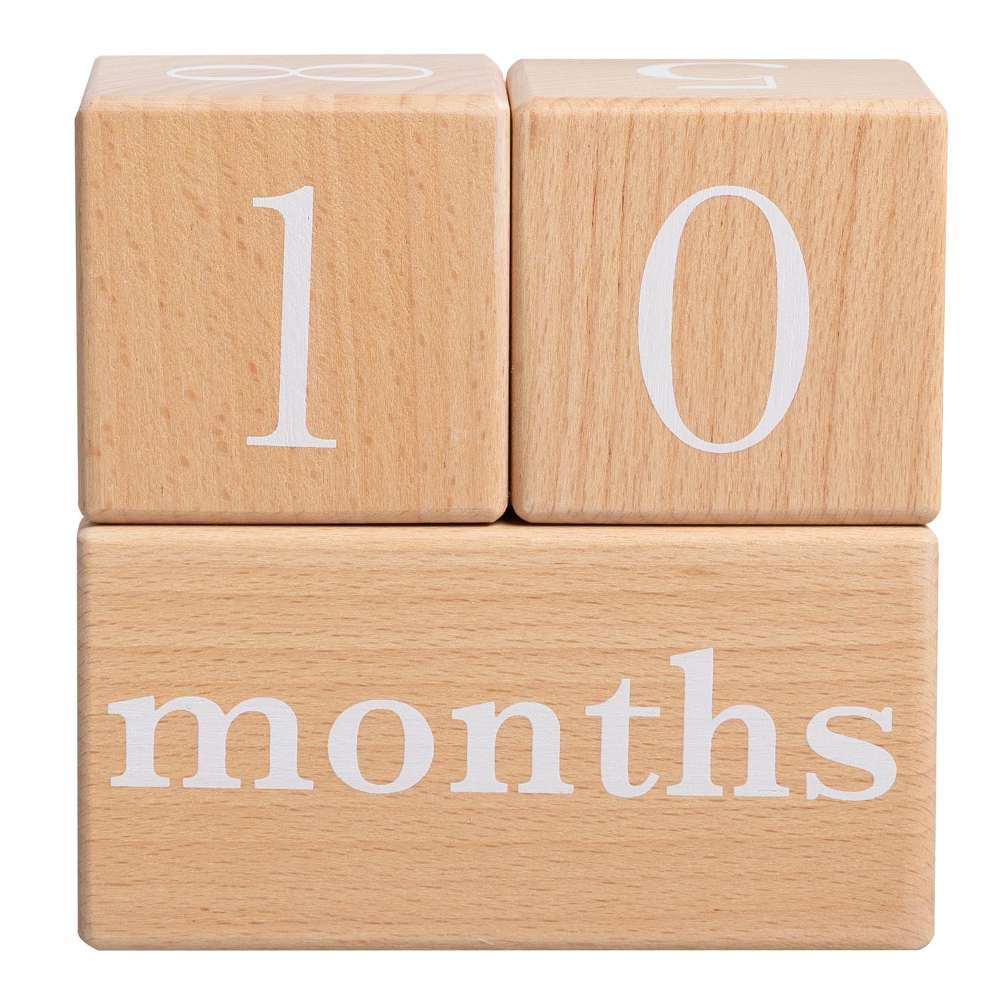 Pearhead - Natural Wooden Milestone Blocks Photo Prop