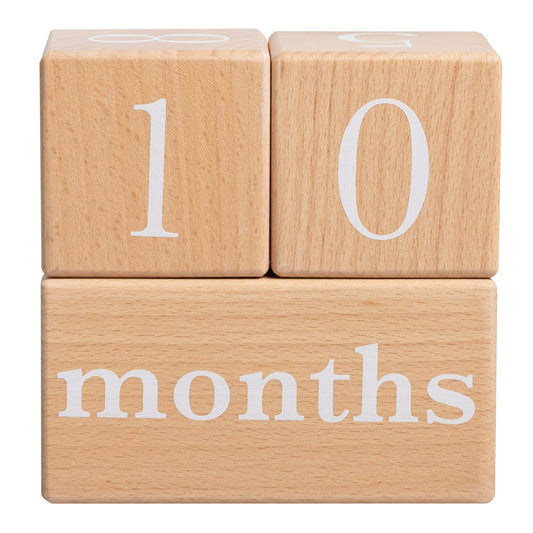 Pearhead - Natural Wooden Milestone Blocks Photo Prop