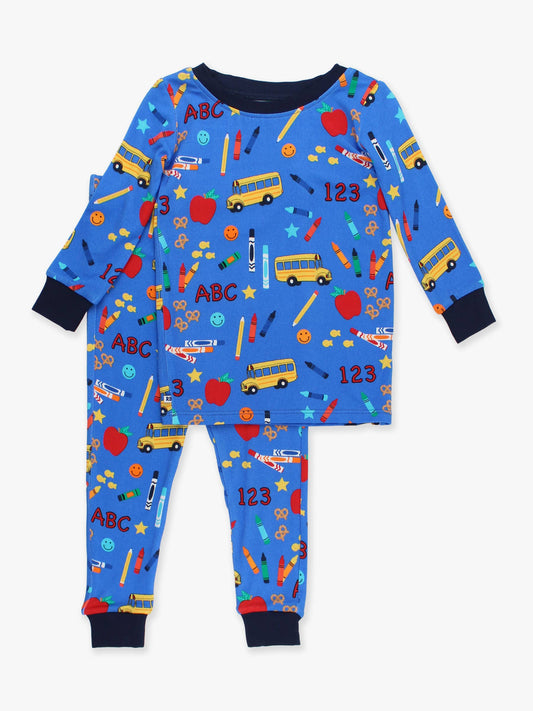 Blue School House Bamboo LS PJ s