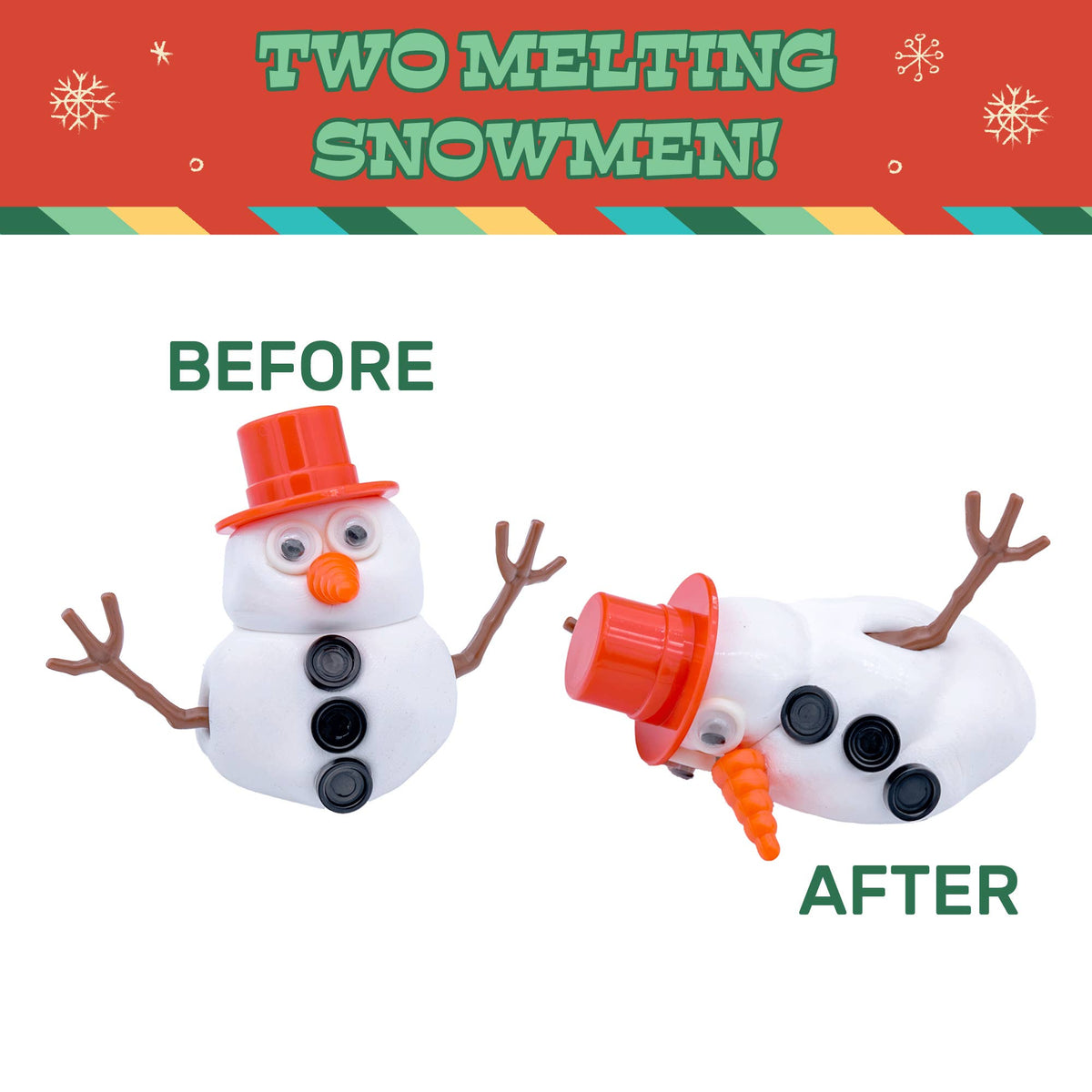 Toysmith - Melting Snowman Putty/Slime, Christmas, holiday