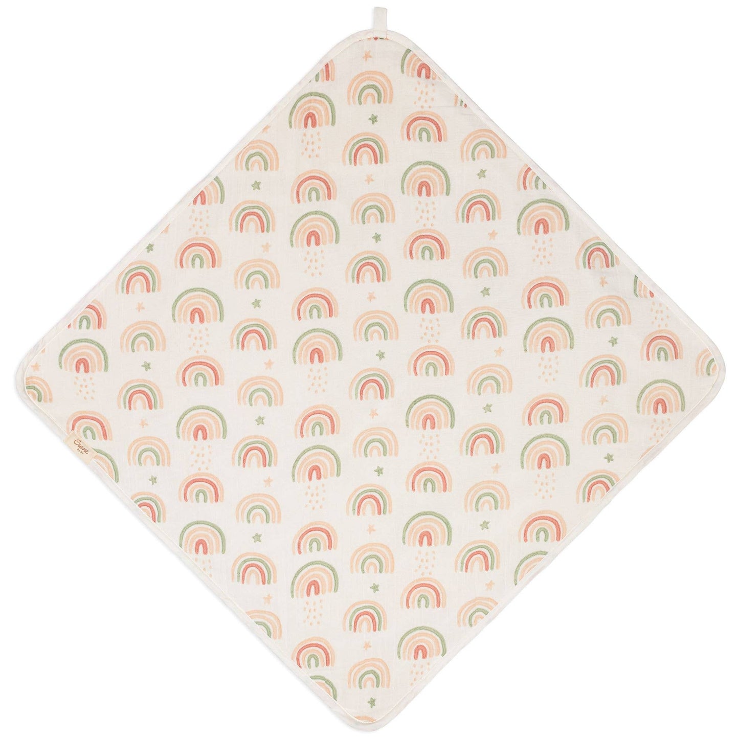 Crane Baby Rainbow Hooded Towel