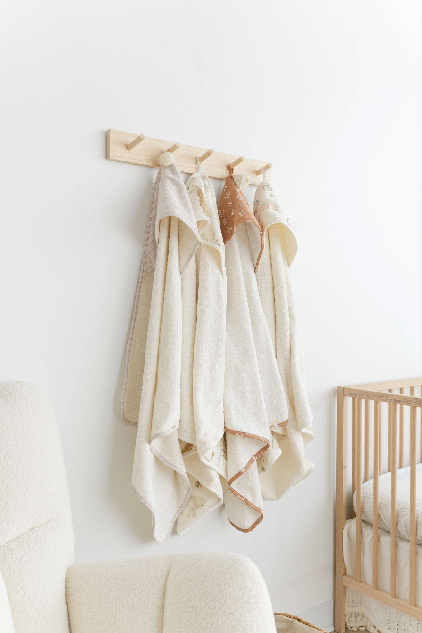 Crane Baby Rainbow Hooded Towel