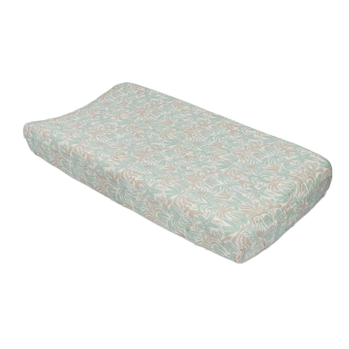 Crane Baby Beach Life Quilted Change Pad Cover