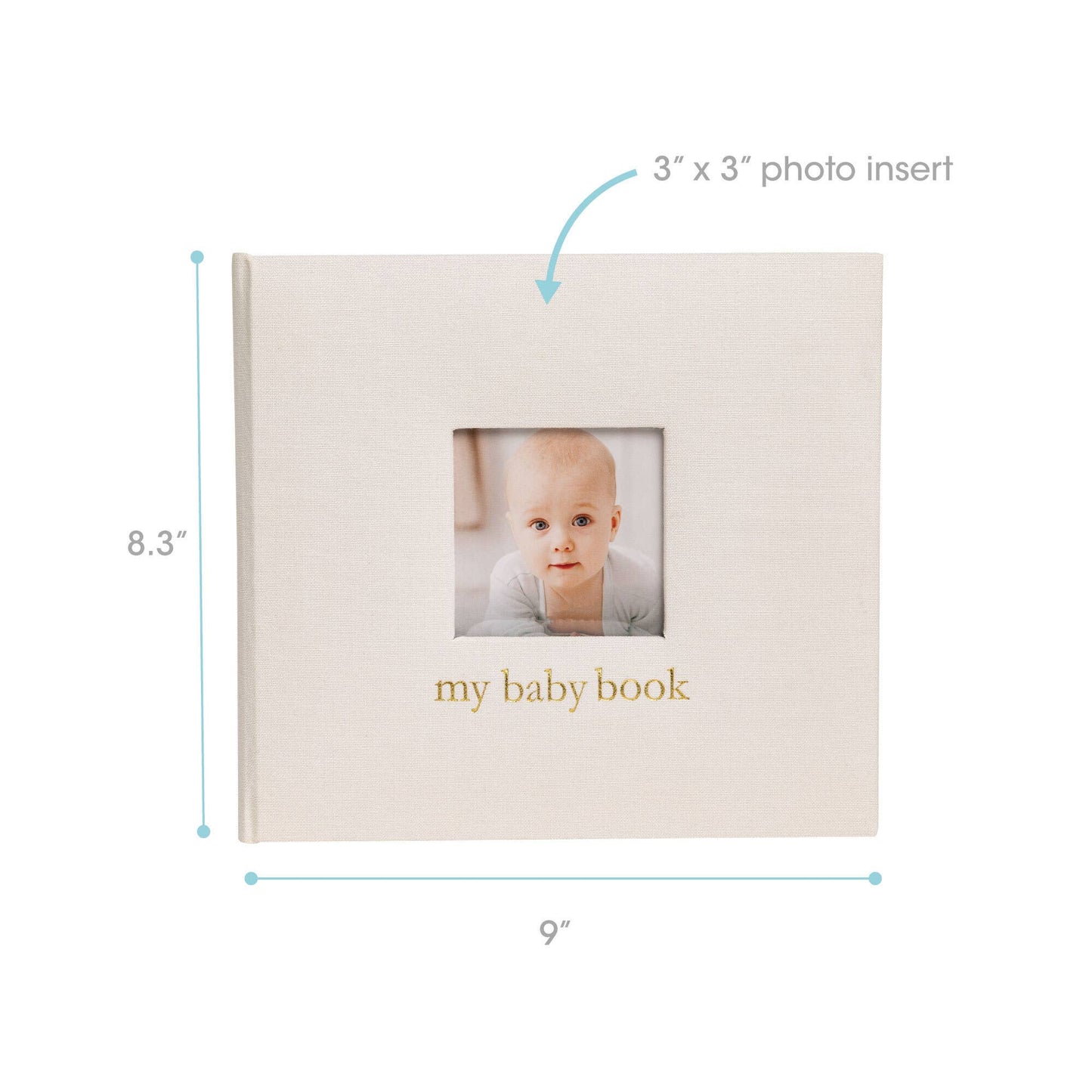 Pearhead - Ivory Linen Baby Memory Book