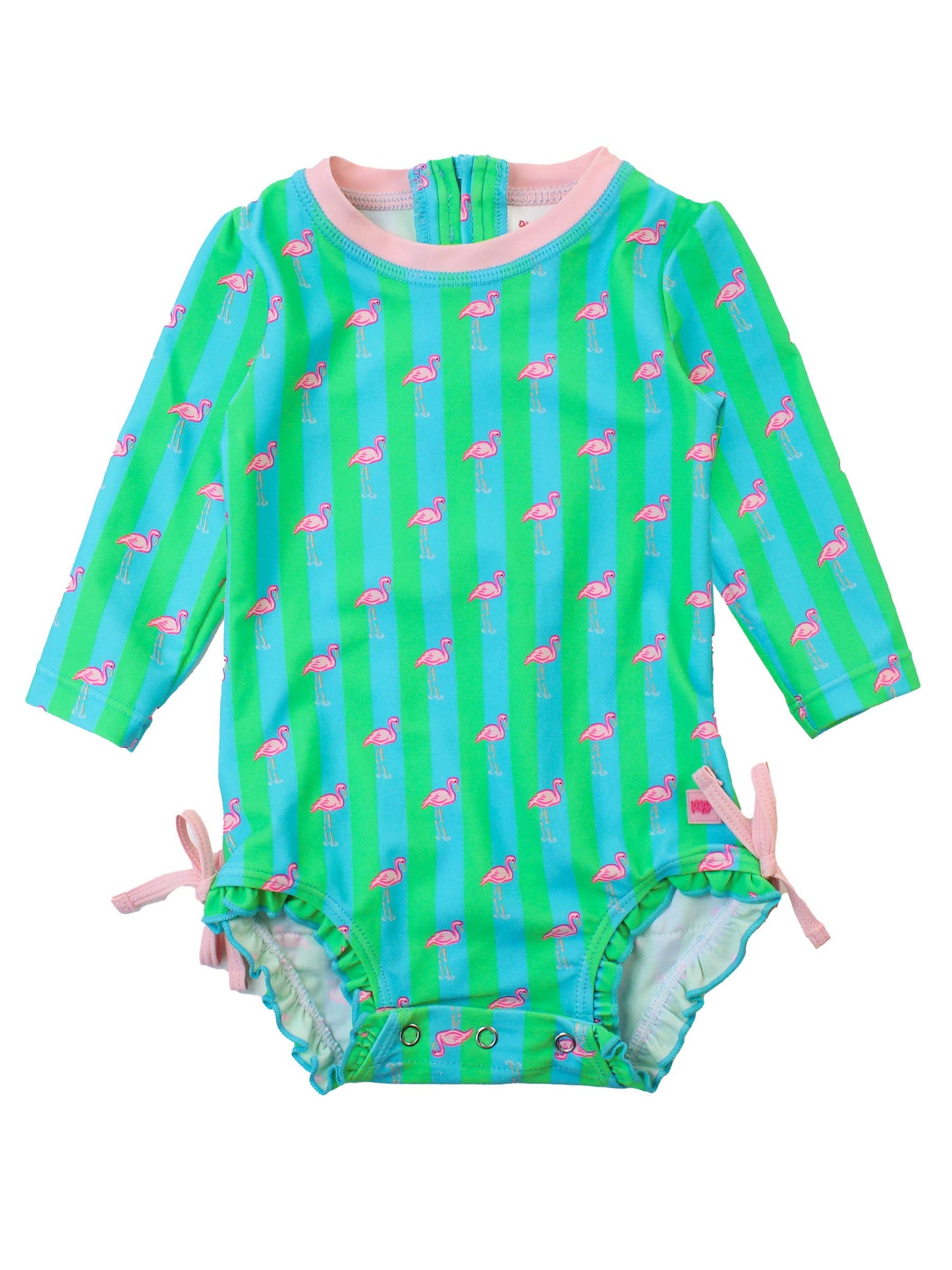 Neon Flamingo Stripe LS OP RG