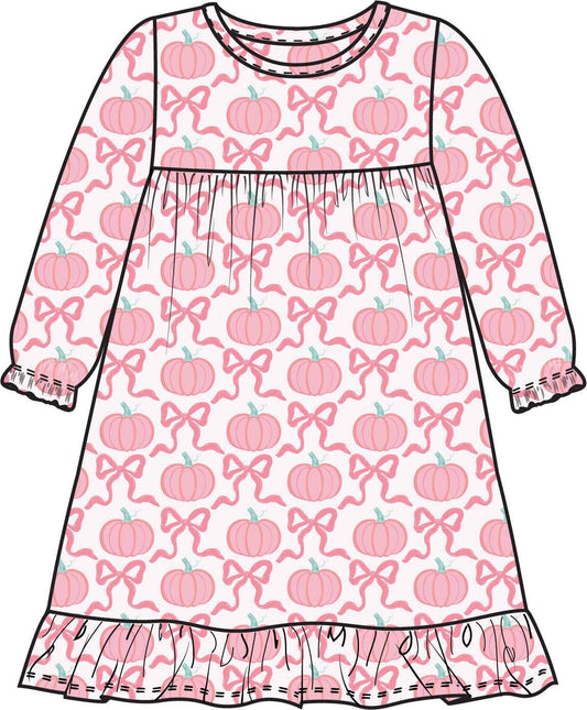 Pink Fairytale Pumpkins Night Gown