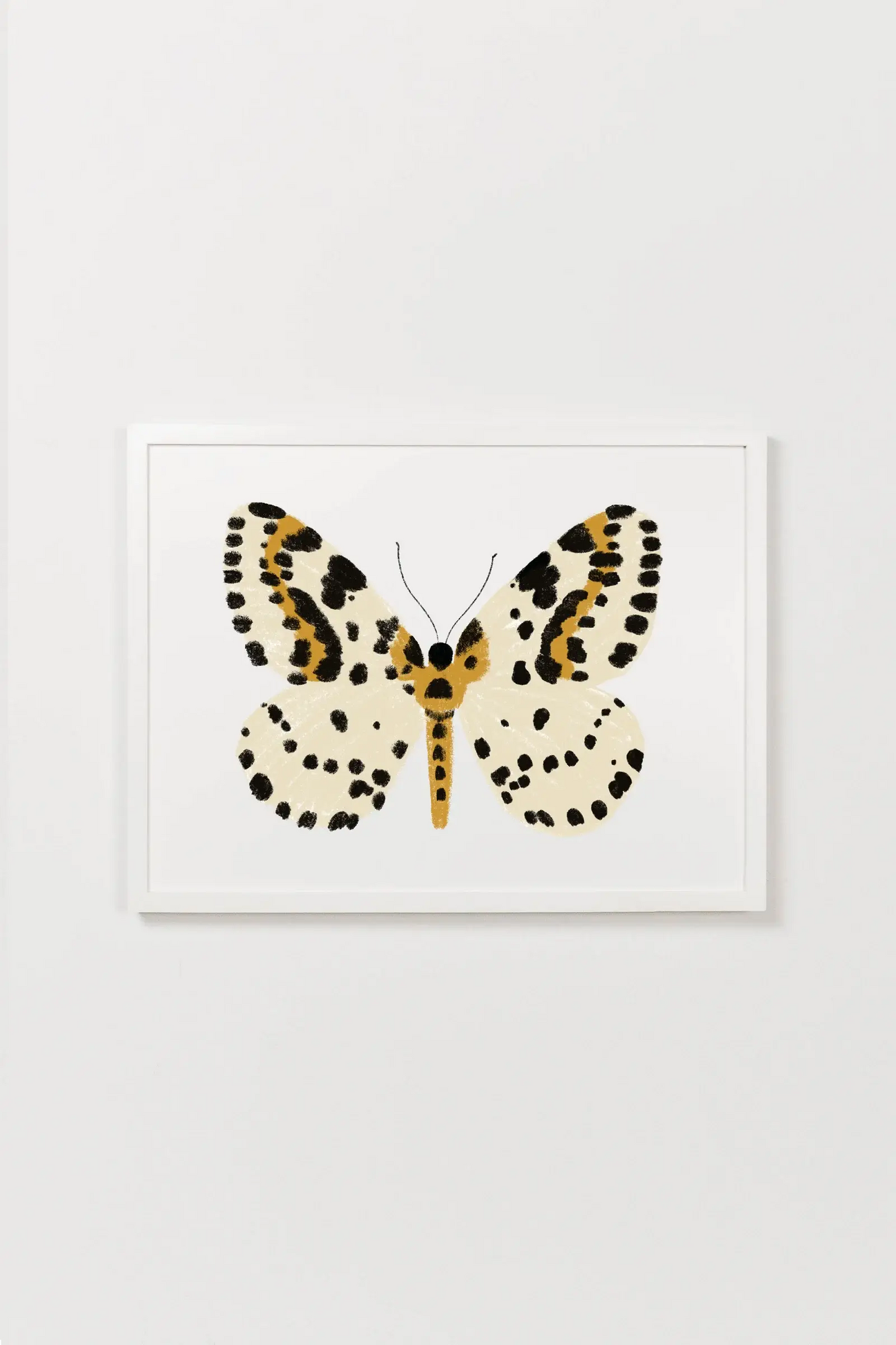 Clementine Kids - Yellow Butterfly Art Print