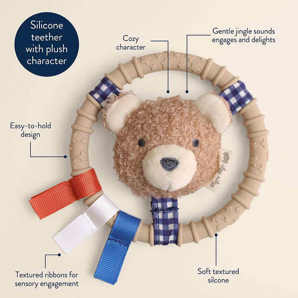 Itzy Ritzy -  Itzy Ring Pal™ - Teething Ring with Plush Character