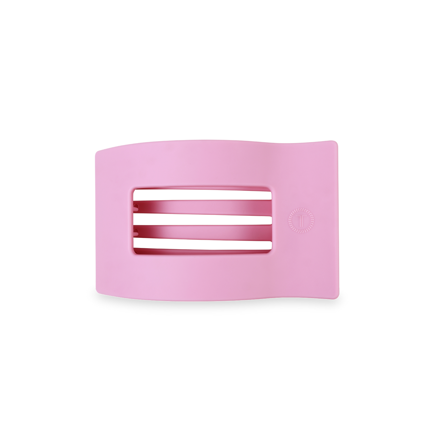 TELETIES - Flat Rectangle Hair Clip | Small | Merry Pinkmas