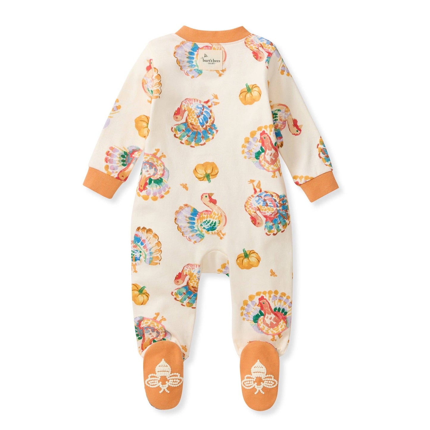 Burt's Bees Baby - Turkey Day Organic Cotton Sleep & Play Footed