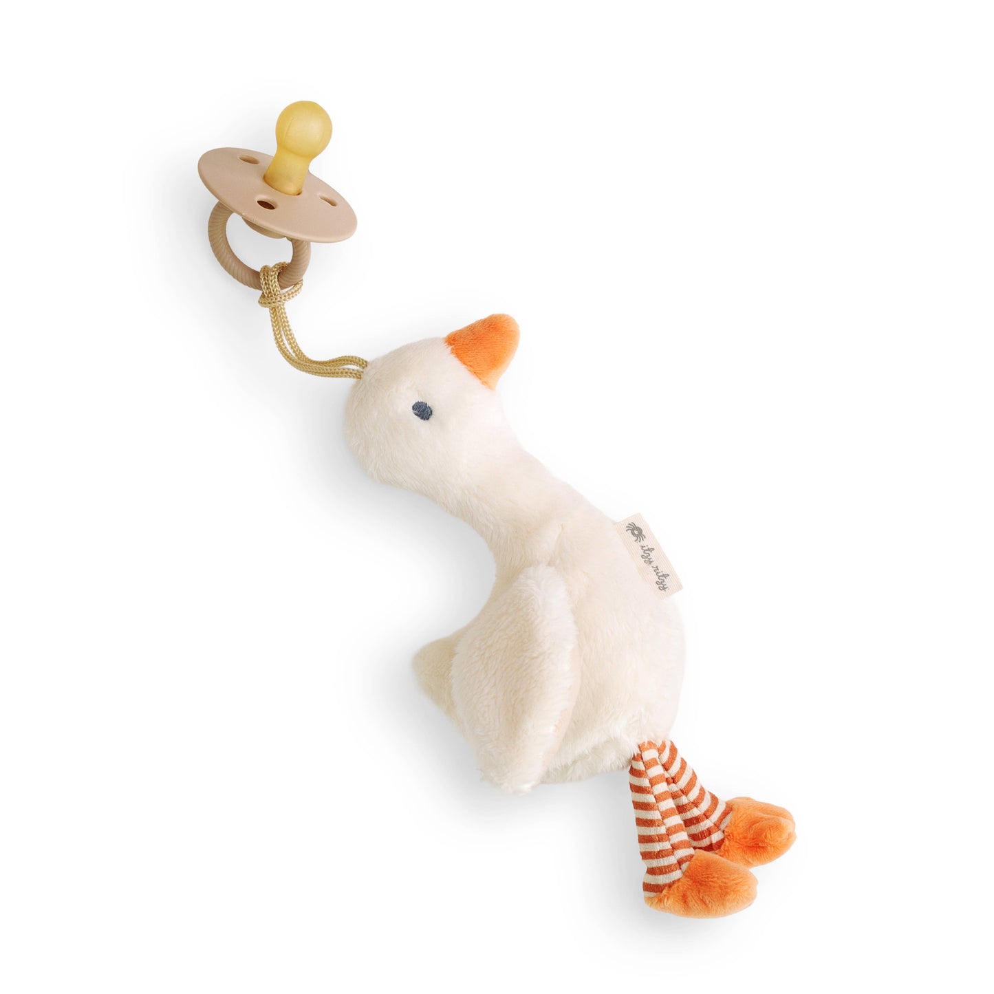 Bitzy Pal Natural Rubber Pacifier & Plush Goose