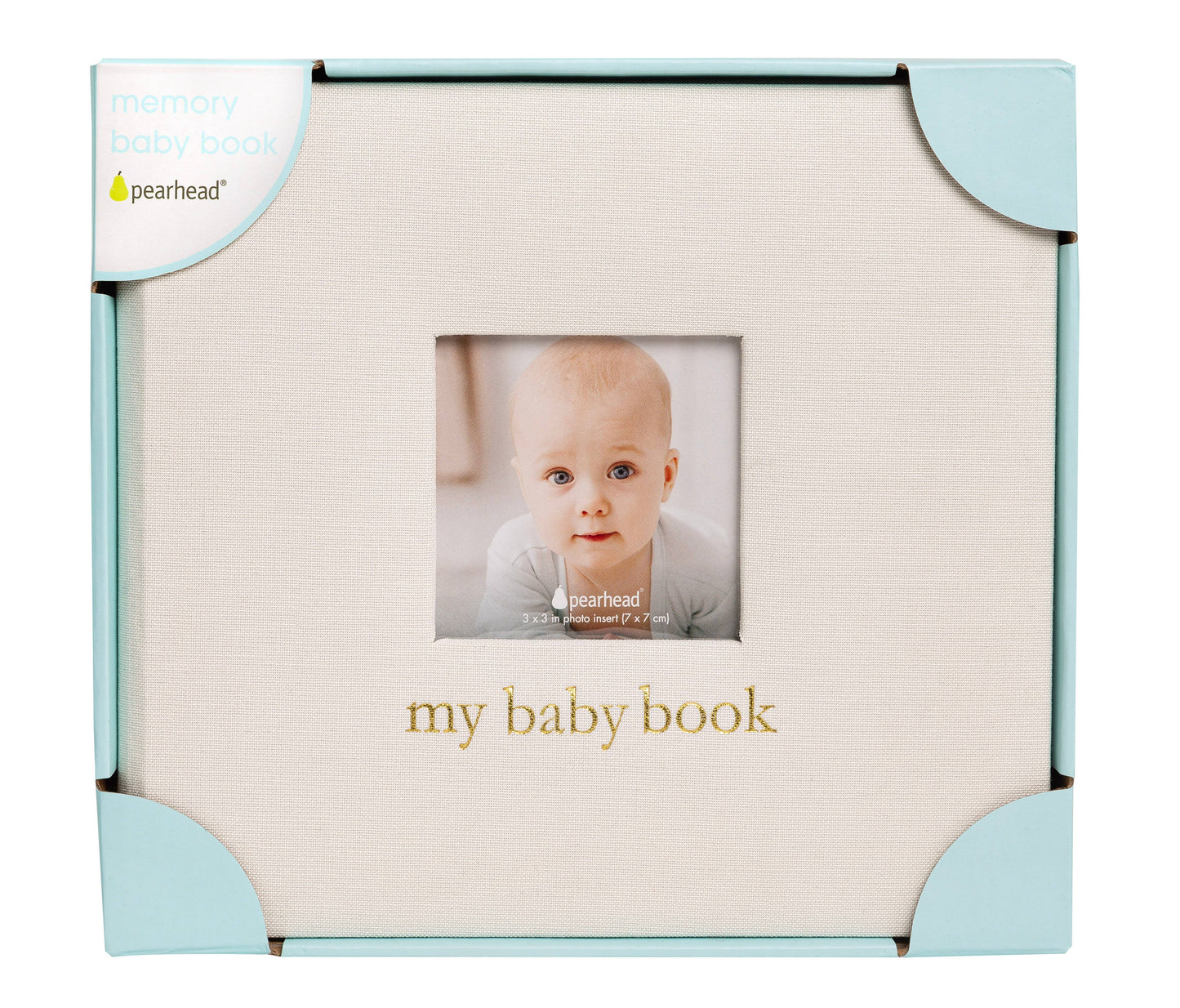 Pearhead - Ivory Linen Baby Memory Book