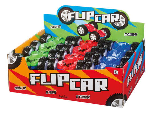 Toysmith - Flip Car, Friction Pull-Back, Action Packed, Indoor/Outdoor