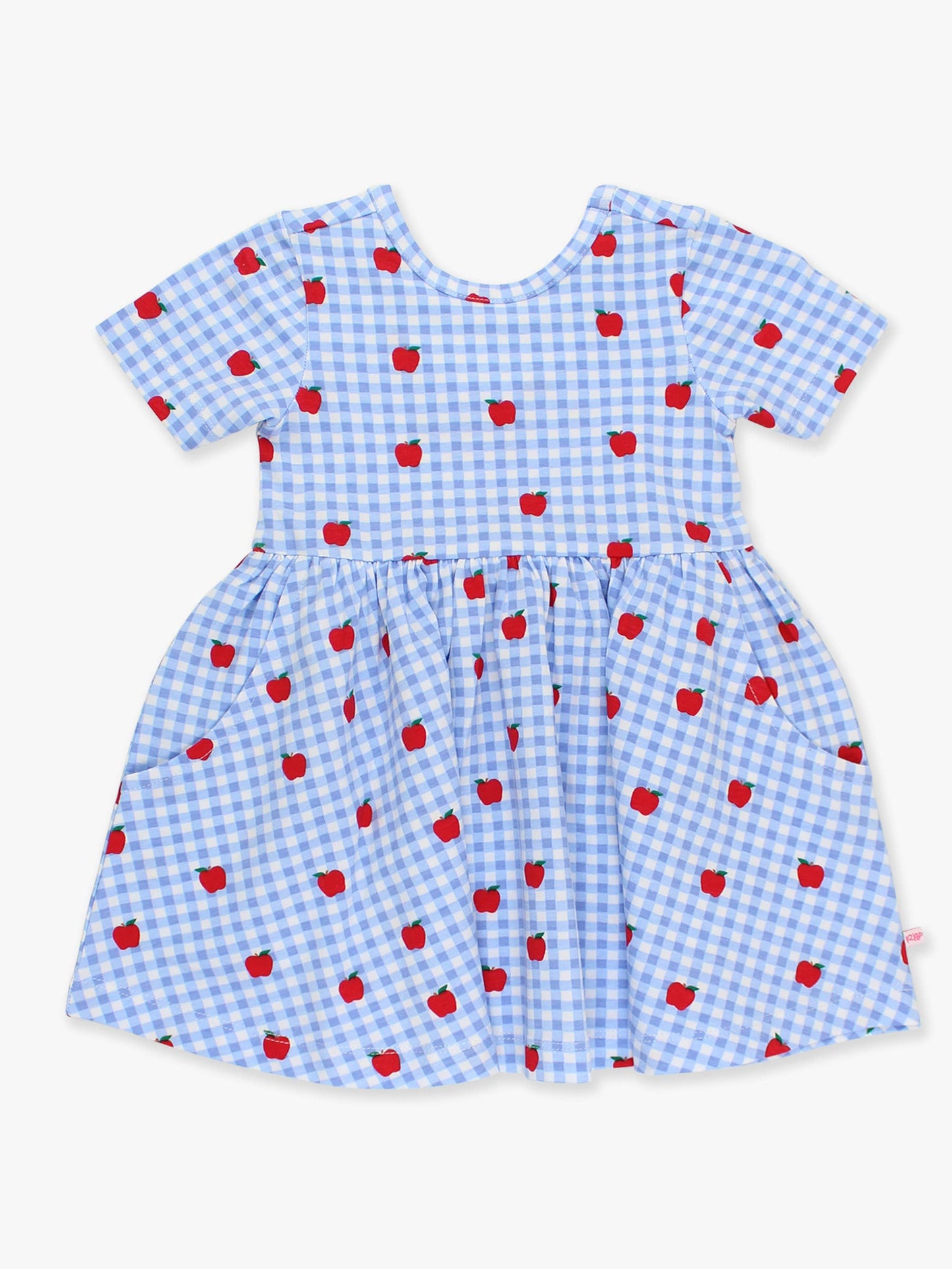 Apple Orchard Gingham SS Twirl Dress