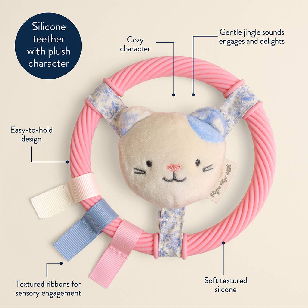 Itzy Ritzy -  Itzy Ring Pal™ - Teething Ring with Plush Character