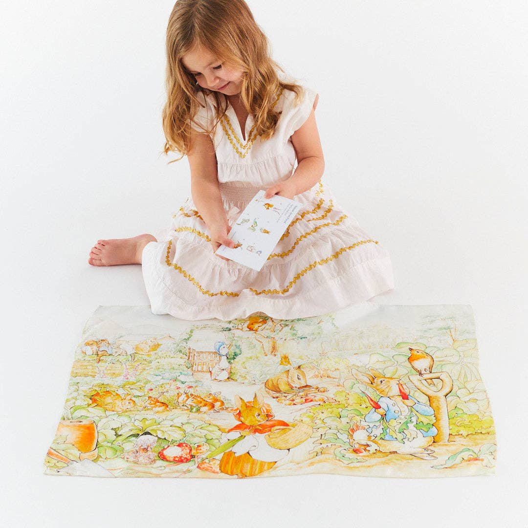 Sarah’s Silks - Rabbit Garden Seek and Find Playsilk