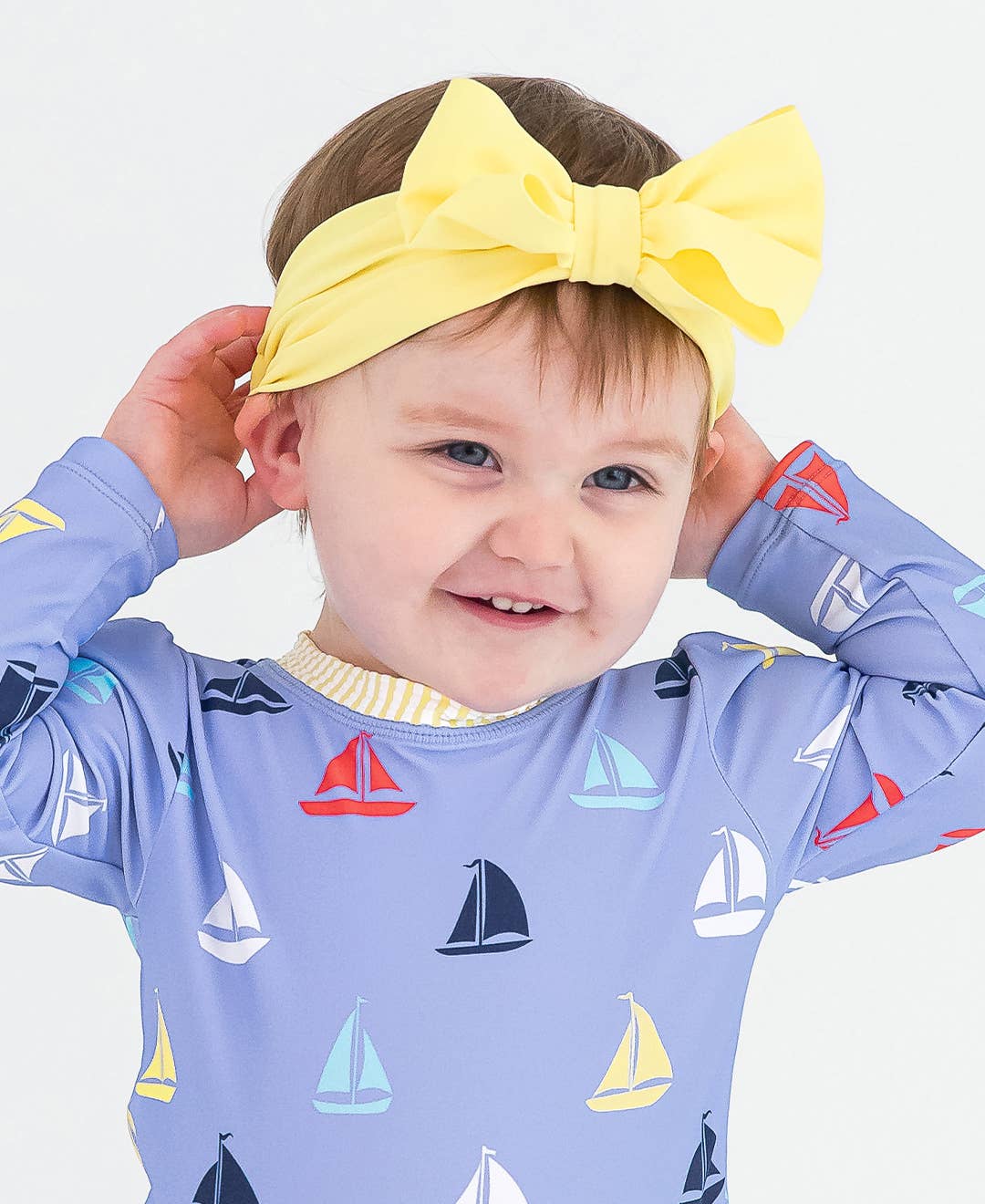 Girls Banana Swim Bow Headband