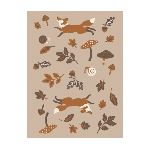 Helmsie - Leaping Fox Knit Blanket