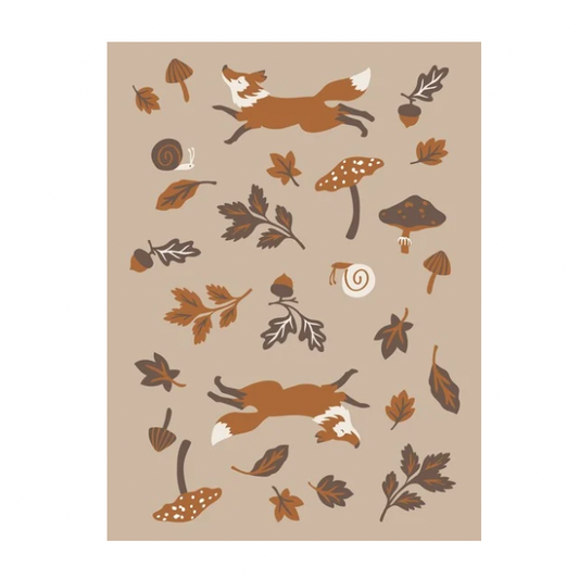 Helmsie - Leaping Fox Knit Blanket
