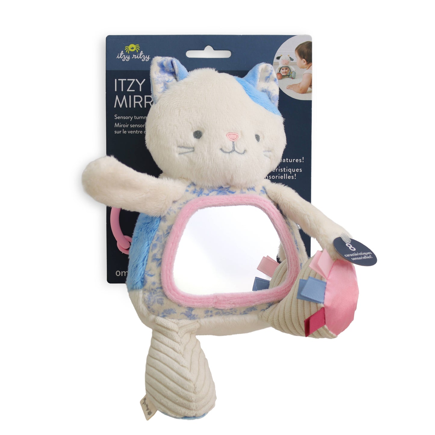 Itzy Bitzy Mirror™ Sensory Tummy Time Mirror - Kitty