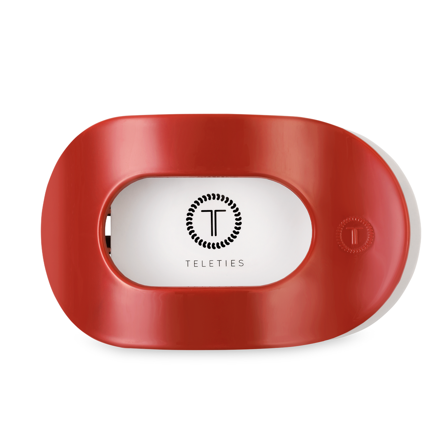 TELETIES - Flat Round Hair Clip | Large | Red Carpet Ready