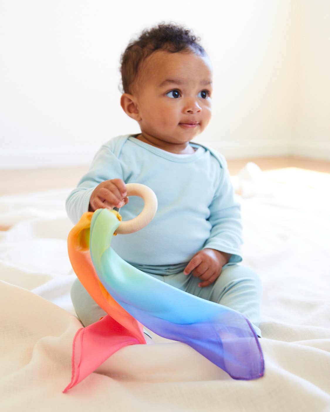 Sarah’s Silks - Rainbow Teether
