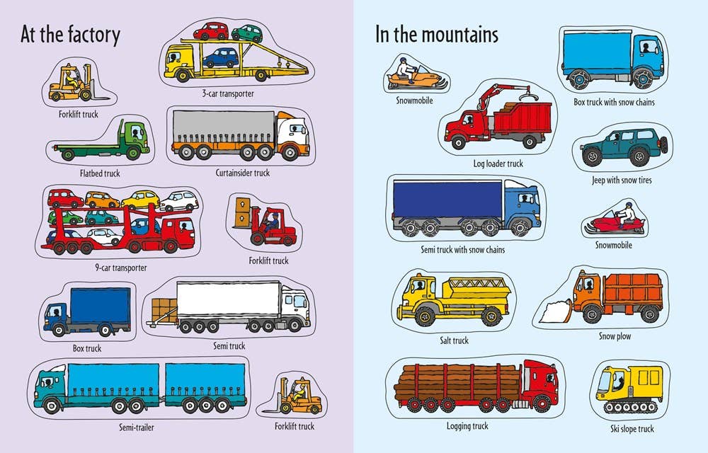 HarperCollins - First Sticker Book Trucks : Usborne