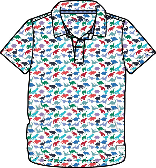 Dino Roar Knit SS Polo