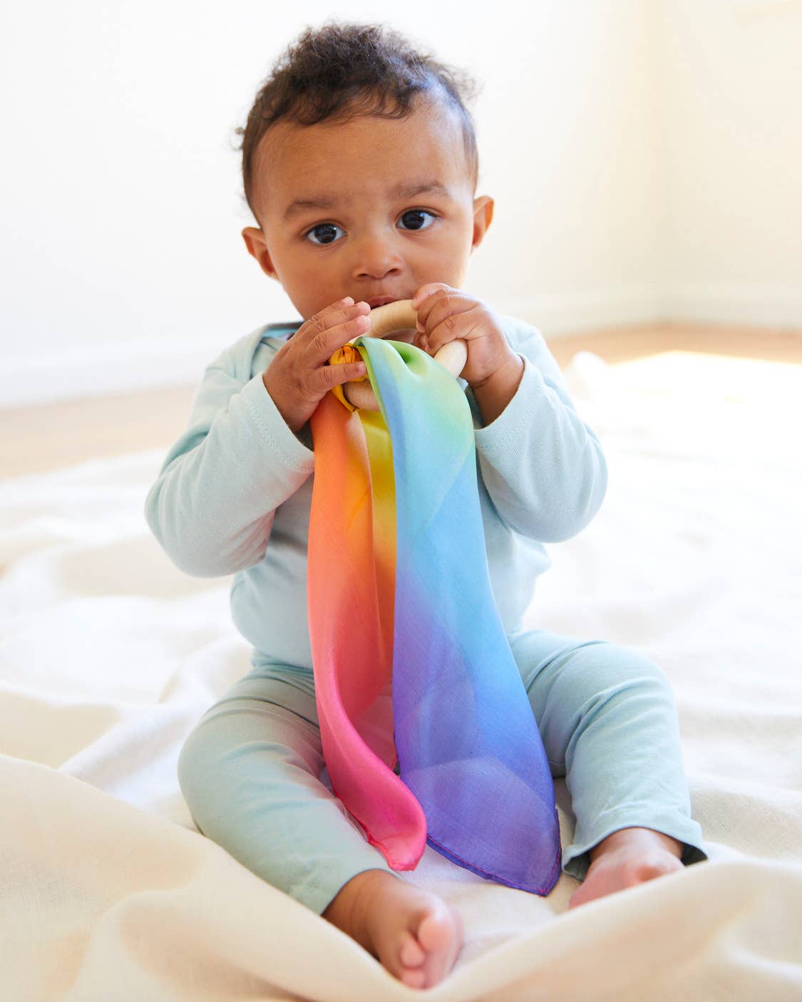 Sarah’s Silks - Rainbow Teether