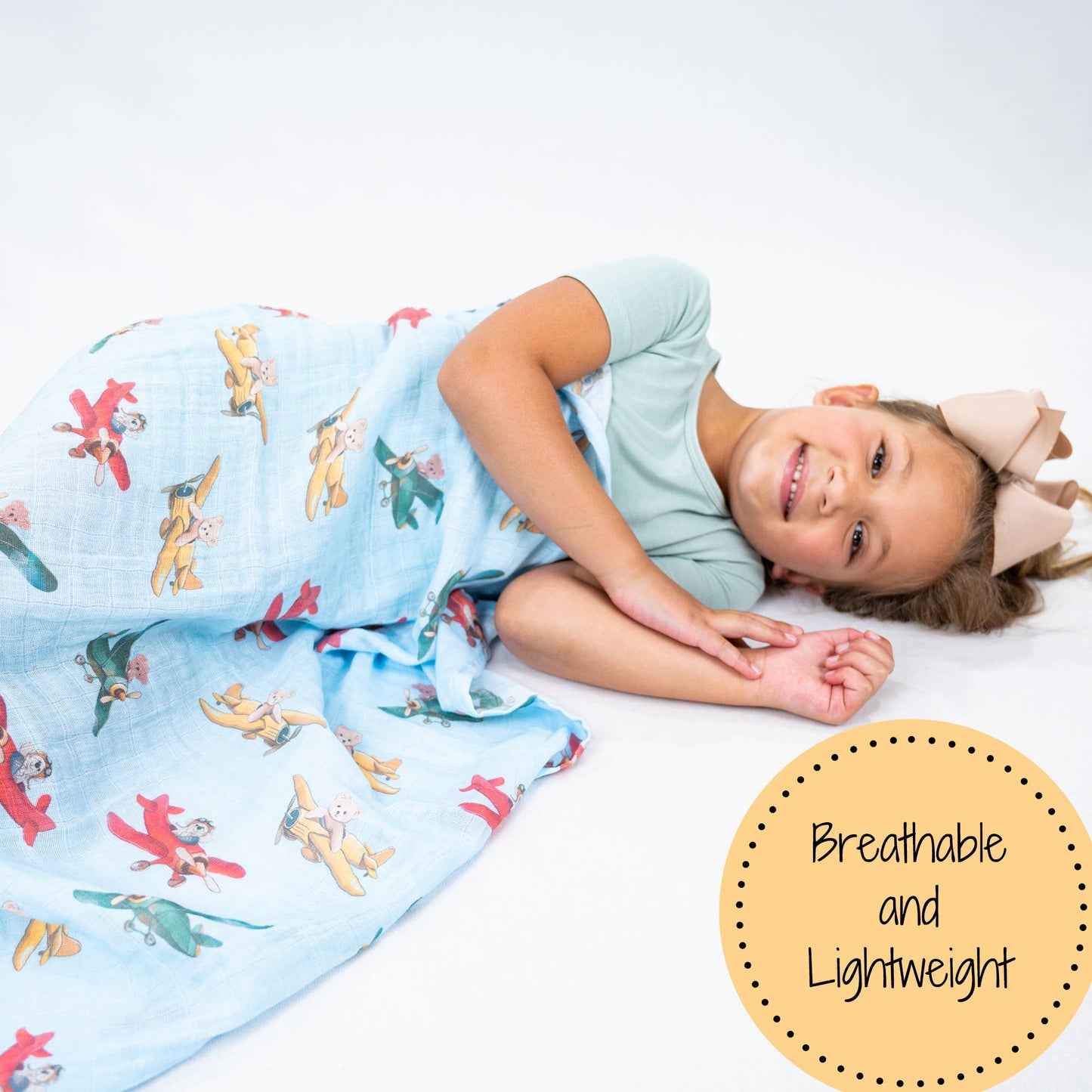 LollyBanks - Pilot Paws Baby Muslin Swaddle Blanket