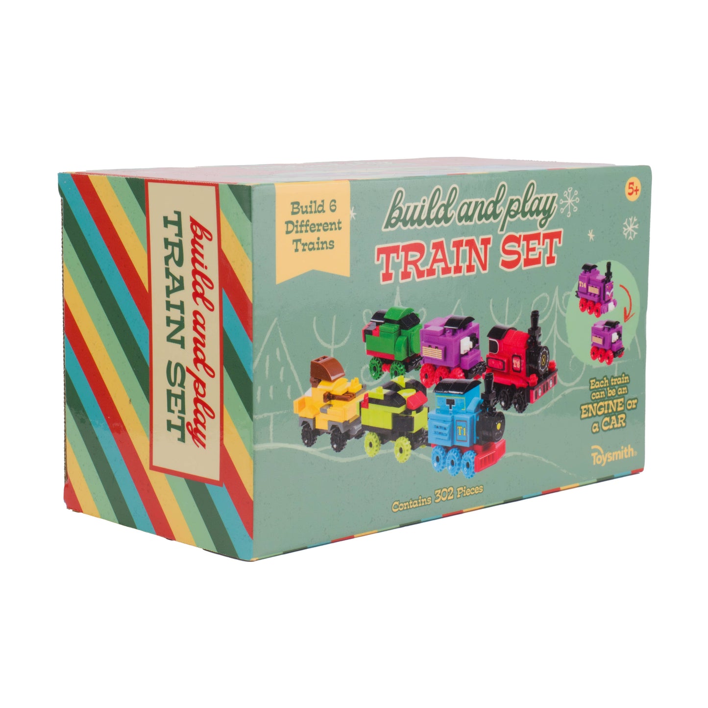 Toysmith - Build & Play Train Set