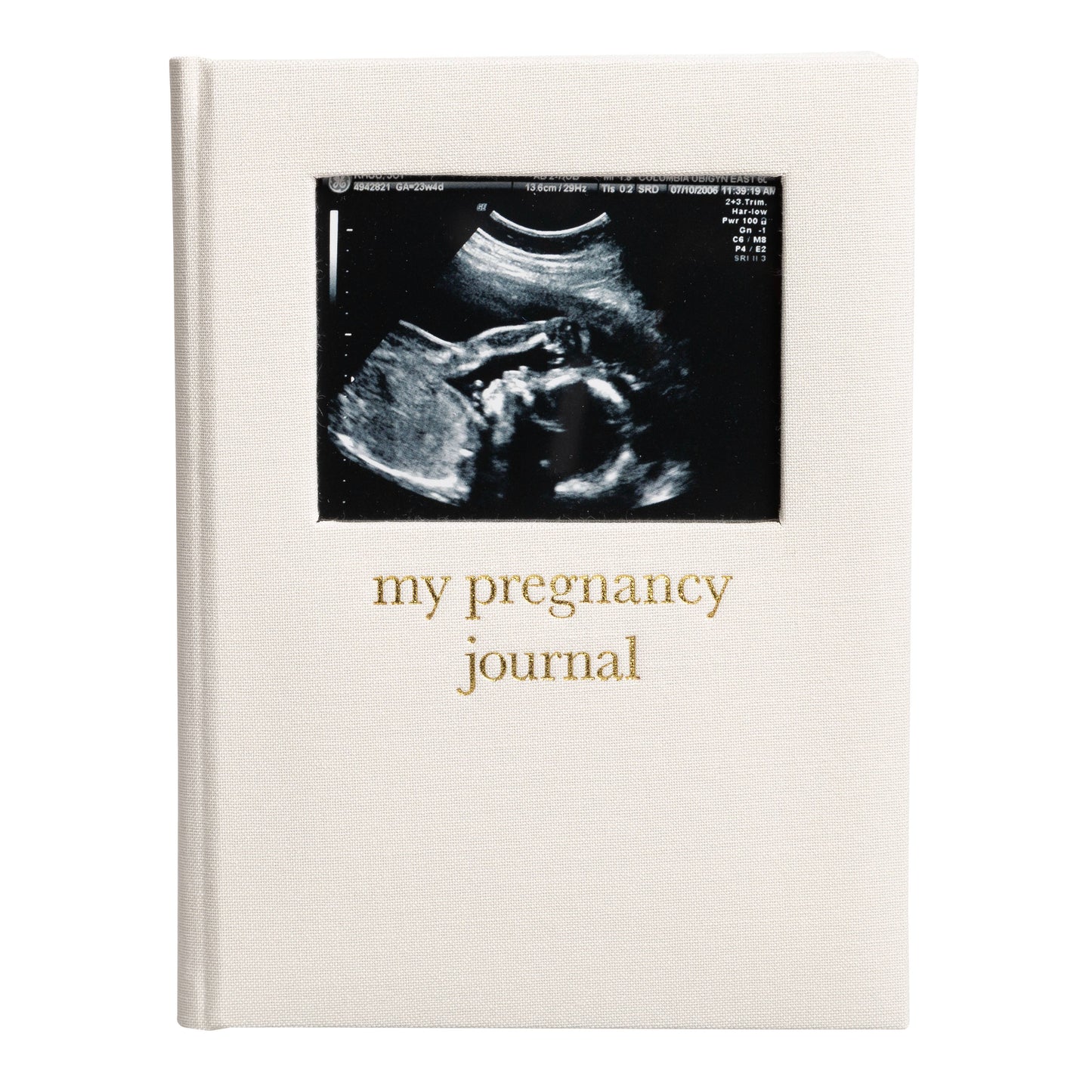Pearhead - Linen Pregnancy Journal, Baby Shower Gifts, New Mom Gift