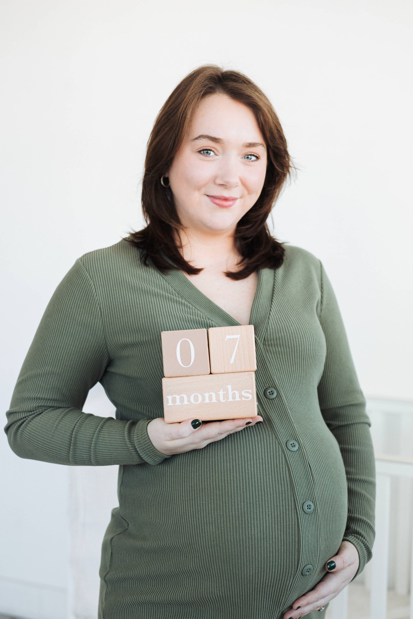 Pearhead - Natural Wooden Milestone Blocks Photo Prop