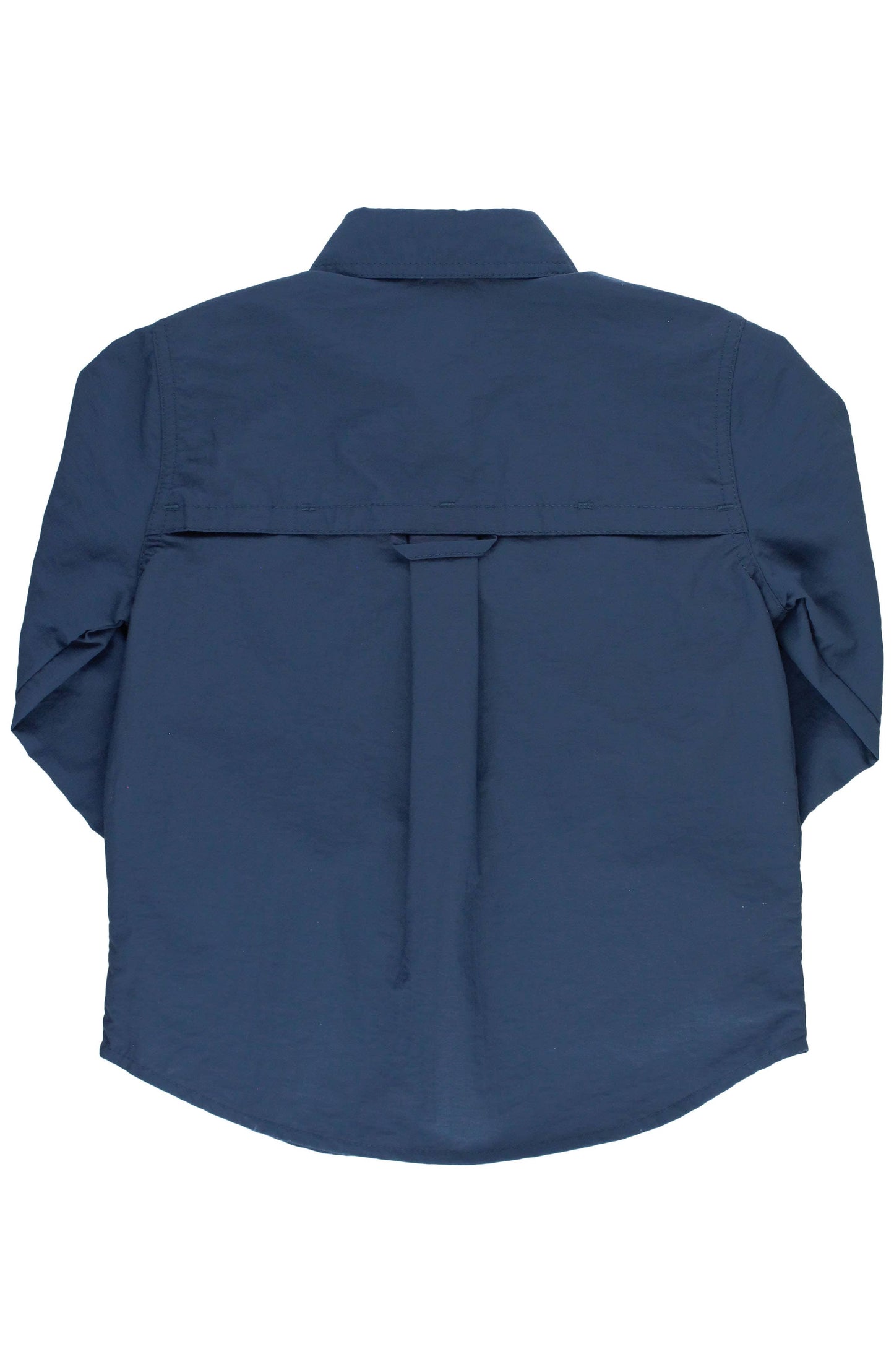 Boys Navy Sun Protective Button Down Shirt