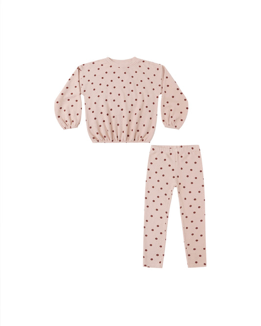 Spongey Knit Set||Polka Dot