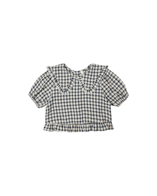 Prairie Blouse||Navy Check