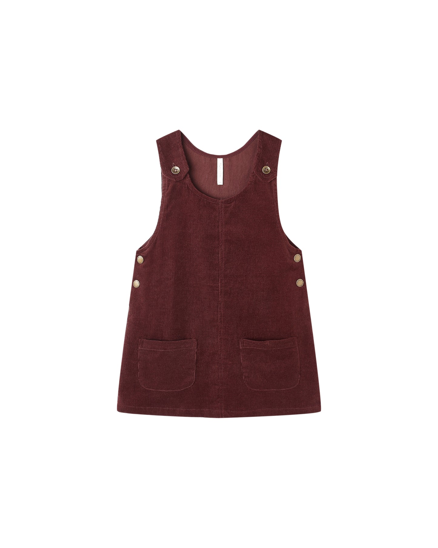 Odette Overall Dress||Burgundy