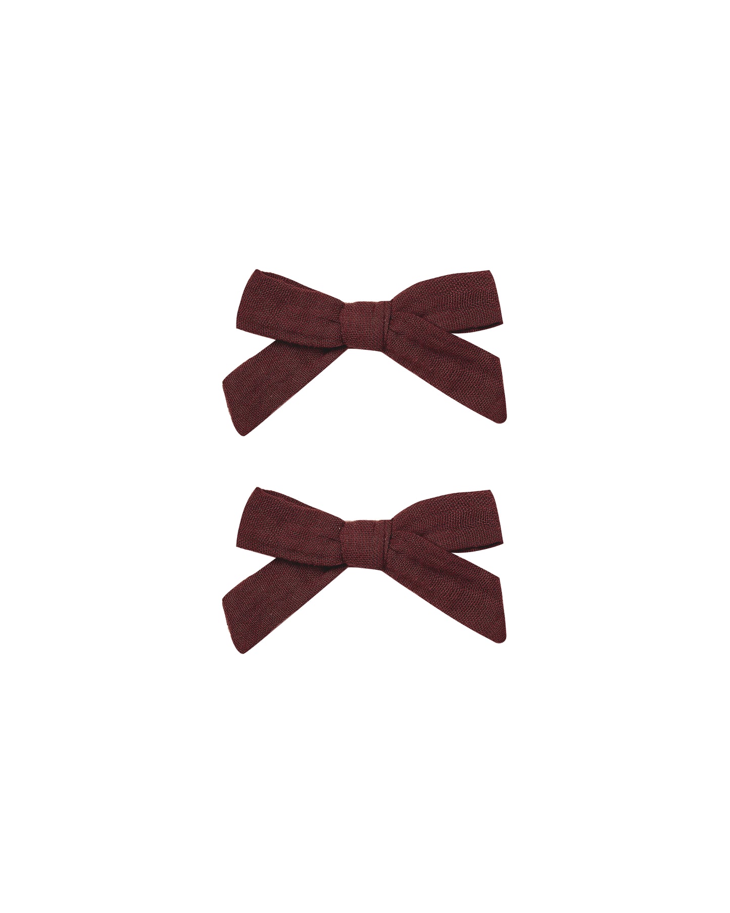 Bows Set of 2||Burgundy